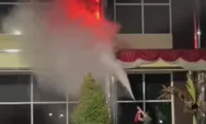 Detik-detik Gedung Ditkrimsus Polda Sumut Terbakar, Penyebab Kebakaran belum Diketahui