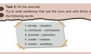 Try To Write Sentences That Use The Noun And Verb Jawaban Bahasa Inggris SMA Kelas 12 Halaman 106