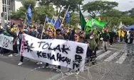BREAKING NEWS Ribuan Mahasiswa Demo Tolak Kenaikan BBM, Konvoi Menuju Kantor Gubernur Jateng