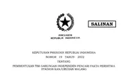 Tragedi Stadion Kanjuruhan, Presiden Jokowi terbitkan Keppres 19/2022 