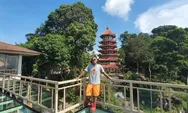 Lagi Viral! Jembatan Kaca di Pagoda Nusantara, Destinasi Wisata Religi Bangka