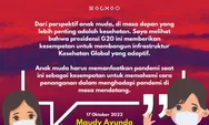 Melalui G20, anak muda mesti tahu konteks menghadapi pandemi berikutnya, ini yang harus mereka lakukan