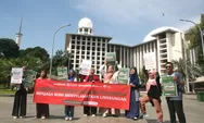 Kampanyekan Iman untuk Keadilan Iklim, Komunitas Umat Agama gelar aksi damai di depan Masjid Istiqlal