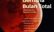 8 November 2022 : Fenomenal Gerhana Bulan, Yuk Catat Waktu dan Daftar Wilayahnya