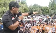 Ribuan Buruh dari Jawa Barat, DKI Jakarta dan Banten yang Tergabung KSPI Menggelar Aksi Demo
