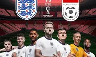 Link Live Streaming Inggris vs Iran di Grup B Piala Dunia Lengkap dengan Head to Head dan Prediksi Skor 