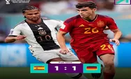 Hasil Skor Piala Dunia 2022 : Spanyol Ditahan Imbang Oleh Sang Rival Jerman!