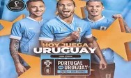 Head to Head Piala Dunia 2022 Portugal vs Uruguay 29 November 2022 : Pernah Bertemu di Era 60an!