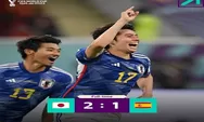 Hasil Pertandingan Jepang Vs Spanyol di Piala Dunia 2022, Jepang Lolos ke 16 Besar Sebagai Juara Group E