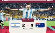 Argentina Sukses Kalahkan Australia 2-1 dan Lolos ke Babak Perempat Final Piala Dunia 2022, Messi Cetak Gol