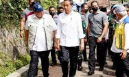 Presiden Jokowi kembali mengunjungi warga di lokasi gempa Cianjur, gunakan jalur darat