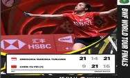 Hebat, Gregoria Mariska Sukses Kalahkan Chen Yu Fei di BWF World Tour Finals 2022 Setelah 3 Kali Kalah