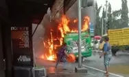 Kronologi Bus Trans Metro Deli yang Terbakar di Medan, Diduga karena Korslet