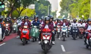 Menteri ESDM kenalkan konversi kepada masyarakat dalam bentuk pimpin konvoi motor listrik
