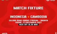 Head to Head Indonesia vs Kamboja di Piala AFF 2022, 23 Desember 2022 Rekor Pertemuan dan Rangking