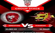 Prediksi Skor Singapura vs Myanmar di Piala AFF 2022 Hari Ini, Link Live Streaming, Head to Head, Rangking 