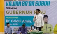 Subuh Berjamaah di Universitas Muhammadiyah Riau, Gubernur Riau Edukasi Mahasiswa Pentingnya Keahlian Khusus 