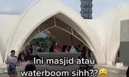Video Viral Di MedSos Anak Anak Mandi di Kolam Masjid Al Jabbar Bandung, dan Sampah Berserakan di Halaman