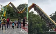 Viral! Wahana Tornado Dufan Mendadak Berhenti di Atas