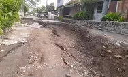 Dampak Hujan Deras, Jalan di Sendangguwo Semarang Ambles Tak Bisa Dilewati