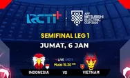 Link Nonton Live Streaming Indonesia vs Vietnam di Semi Final Leg 1 Piala AFF 2022 Hari Ini Pukul 16.30 WIB
