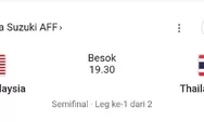 Prediksi  Malaysia vs Thailand di Semifinal Leg I Piala AFF 2022, Begini Head to Head Kedua Tim