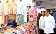Setelah Dari Bursa Efek Indonesia Presiden Jokowi Keliling Pasar Tanah Abang
