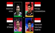 Head to Head Ahsan dan Hendra vs Pramudya dan Yeremia di 16 Besar Malaysia Open 2023, The Daddies Unggul