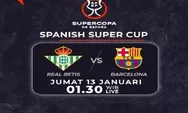 Hasil Real Betis vs Barcelona di Piala Super Spanyol 2023 Hari Ini, Duel El Clasico Akan Tersaji di Final