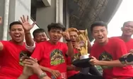 Rayakan Kemenangan jadi Juara Liga 3 Jawa Barat, Tim Persikasi Gelar Konvoi Keliling Kota Bekasi