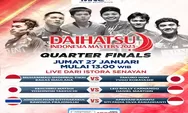 Jadwal Indonesia Masters 2023 Babak Perempat Final Hari Ini, Tersisa 9 Wakil Indonesia dan Link Nonton Live