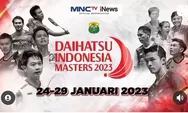 Jadwal Semifinal Indonesia Masters 2023 Siang Ini, Tayang Jam Berapa? Nonton Aksi Jonatan Christie Cs 