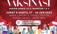 Dinkes Kota Depok Kembali Gelar Vaksinasi Covid-19 di Dmall, Tersedia Booster Kedua untuk Umum