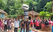 Setahun Tragedi Tindakan Brutal Pemerintah Joko Widodo Ma'ruf Amin, Warga Wadas Bikin Patung Perjuangan