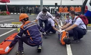 Peringati Bulan K3 Nasional, Daop 1 Jakarta Gelar Simulasi Penanganan Kecelakaan Kerja Di Stasiun Gambir 