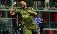 AC Milan akhiri puasa kemenangan di Serie A Italia melalui gol tunggal Olivier Giroud ke gawang Torino