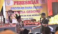 Enam Dusun di Desa Gedong Diberi Bantuan Keuangan Khusus oleh Pemkab Kendal