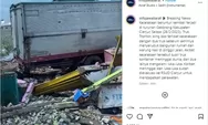 Kecelakaan Beruntun, Truk Tronton Geruduk Sebuah Rumah di Cianjur
