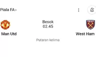 Prediksi Susunan Pemain Manchester United vs West Ham United di Piala FA Cup
