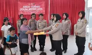 Uluran kasih Polwan Subditkrimsus Polda Metro Jaya untuk Panti Asuhan Pintu Elok Pamulang