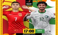 Link Nonton Live Streaming Timnas China U20 vs Arab Saudi Piala Asia U20 2023 Malam Ini Laga Krusial China