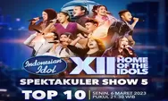 Link Nonton Indonesian Idol 2023 Spektakuler Show 5 Malam Ini dan Daftar Lagu yang Dibawain Oleh Peserta