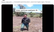 Viral, Seorang Bapak-bapak Marah Karena Event Motor Trail Rusak Lahan Perhutani di Kawasan Ranca Upas Bandung