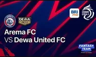 Prediksi dan Rekor Pertemuan Arema FC vs Dewa United, BRI Liga 1: Dapatkan Link Live Streaming Gratis Disini