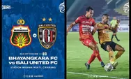 Link Live Streaming Bhayangkara FC vs Bali United: Head to head dan Prediksi Susunan Pemain