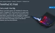 ThinkPad X1 Fold, Laptop Lenovo Lipat Dengan Desain Elegan Dan Keunggulan Yang Tak Tertandingi