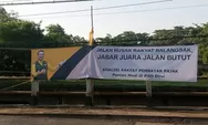 Spanduk ‘Jabar Juara Jalan Butut’  kritik Ridwan Kamil bertebaran di Subang, kenapa?