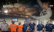 Ngaku Bawa Semangka, Ternyata Angkut 37 Batang Kayu Jati Ilegal, 2 Pembalak Liar Ditangkap Gakkum KLHK