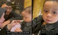 Gemasnya Tingkah Lucu Baby L, Putra Lesty Kejora dan Rizky Billar yang Tengah Asik Memainkan HP