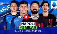  Link Live Streaming LEGAL Napoli vs AC Milan Liga Italia, kick off 01.45 WIB, Bukan di NobarTV SCore808